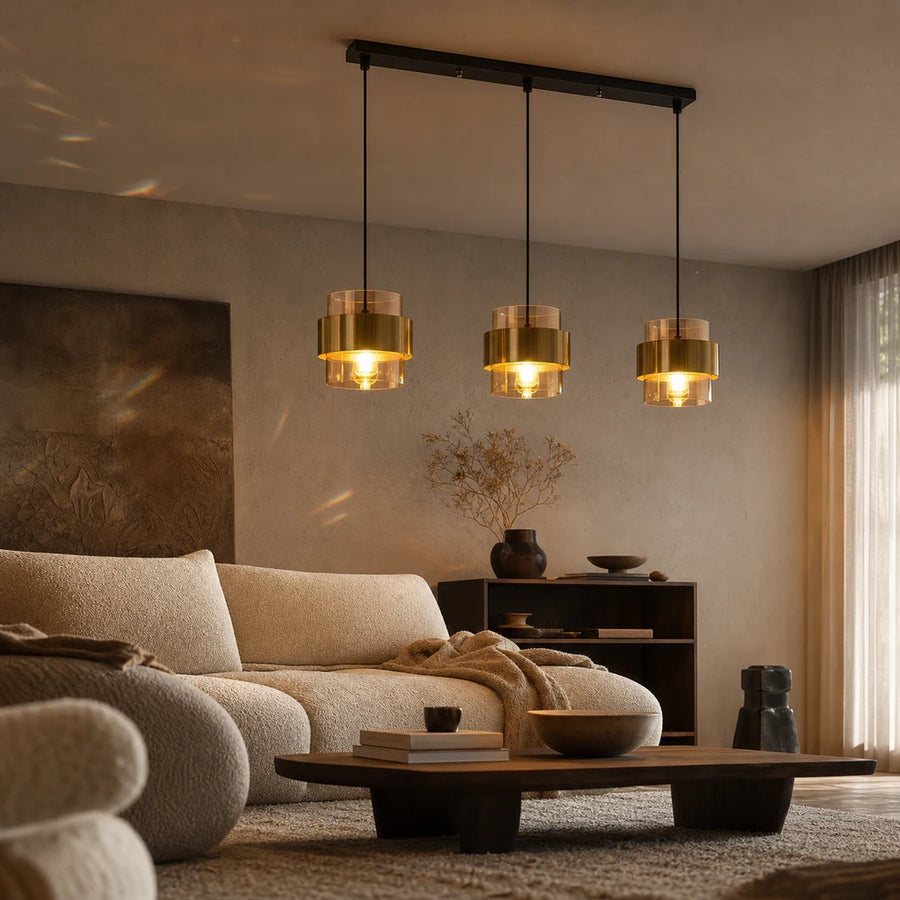 Suspended Chandelier LC866/3LTN, 3XE27, Adjustable Height, Glass and Metal - 05_LC866-3LTN.png