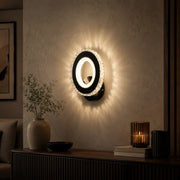 NOVA Rotonda LED wall light, 16W, Black & Stainless Steel, Warm/Cold/Neutral light - 09_AL073-1BK.png
