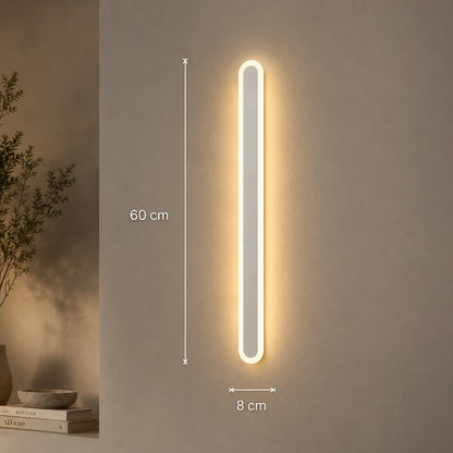 SUHA Outdoor LED Wall Light, Length 60cm, 8W, IP65, Metal, Linear, White - 09_AX201-600WH.png