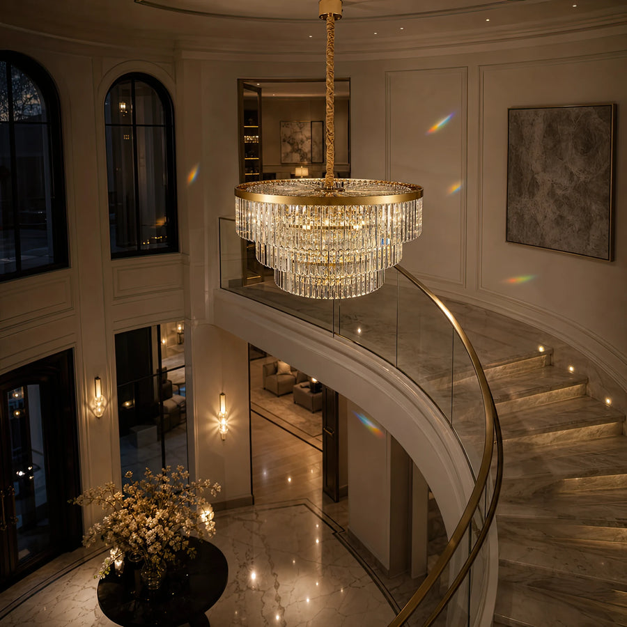 Candelabru Cristal CHAMBORD Nobile 5xE14, Diametru 38cm, Auriu Mat - 09_CC930-400GD.png