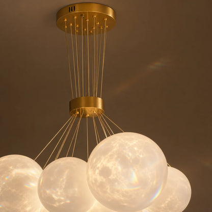 MODERN LOFT Chandelier Bagliore, Globe, 9xE27, Adjustable Height, Gold - 09_LC816-9GD.png