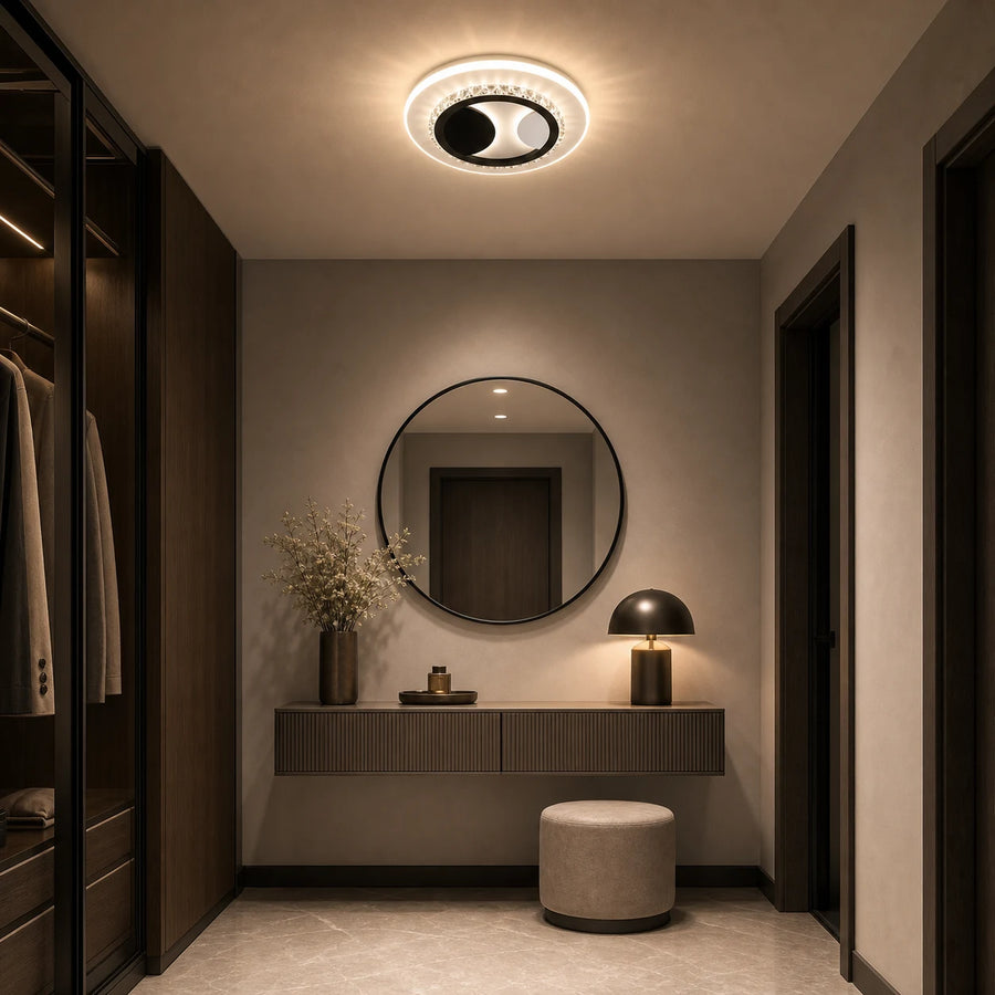 Crystal LED chandelier ARIELLA 39W, Round, Cool/Warm/Neutral Light, Black - 09_LL602BK.png