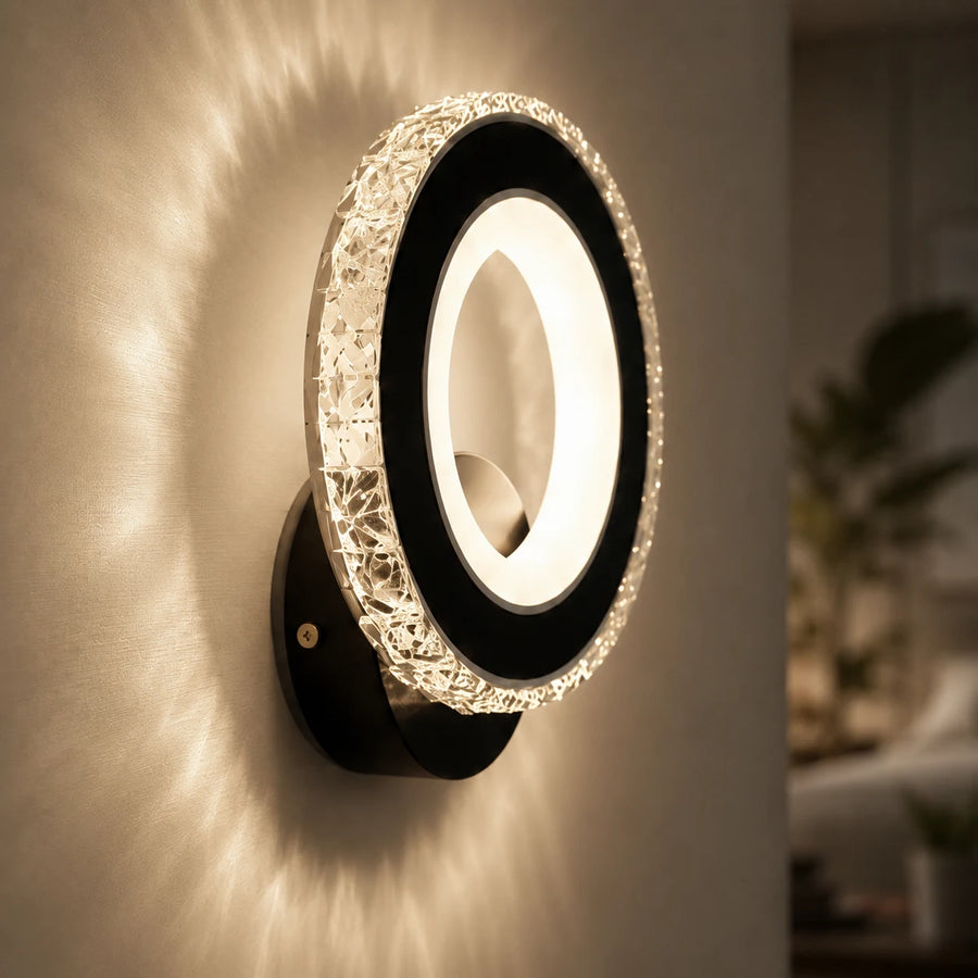 NOVA Rotonda LED wall light, 16W, Black & Stainless Steel, Warm/Cold/Neutral light - 10_AL073-1BK.png