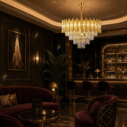 Crystal Chandelier HAMPTON Nobile 5xE14, Diameter 40cm, Shiny Gold, Adjustable Height - 10_CC8926-400GDT.png