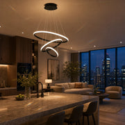 LED hanging chandelier RICCI 81W, 3 Circles, Cold/Warm/Neutral light, Black, Adjustable height - 10_LL104-3BK.png