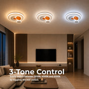 LED chandelier with HELIOX crystal, 40W, 4 Circles, Cold/Warm/Neutral light, White - 10_LL653-300OR.png