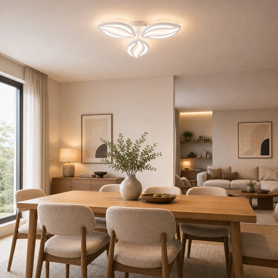 Lustra LED cu telecomanda ORCHID 40W, 3 Petale, lumina Rece/Calda/Neutra, Dimabila, Alb - 10_LT280-3WH.png