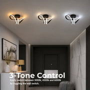 VERTEX Pulse LED Chandelier, 13W, Wavy, Cold/Warm/Neutral Light, Black - 11_LL562BK.png