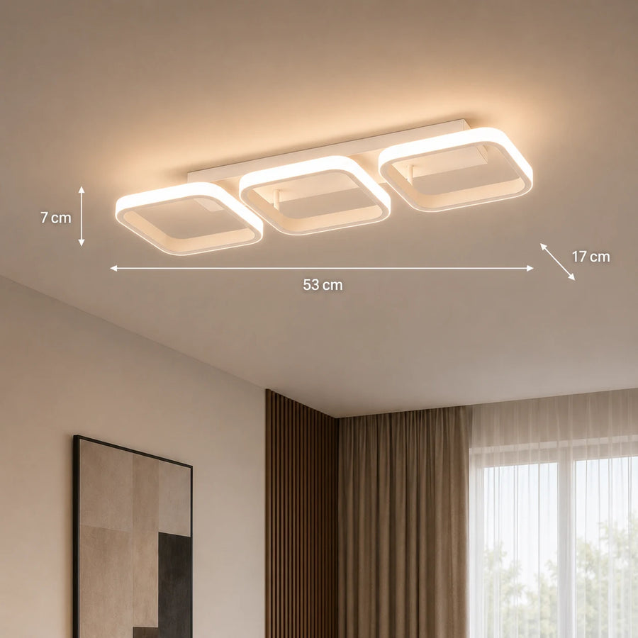 LED Chandelier VERTEX 34W, 3 Squares, Linear, Cold/Warm/Neutral light, White - 11_LL770-3WH.png