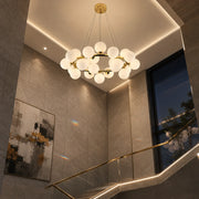 Lustra LOFT Chamber, 25x G9, Alb Auriu, Metal, Inaltime Reglabila, Modern - 10_LC802-25GD.png