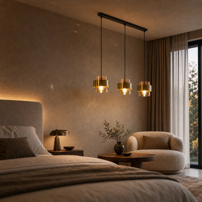 Suspended Chandelier LC866/3LTN, 3XE27, Adjustable Height, Glass and Metal - 08_LC866-3LTN.png