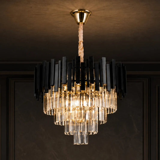Crystal Chandelier BLOIS Eleganza 8xE14, Diameter 50cm, Black, Adjustable Height - 2000x900_CC110:500BK.jpg