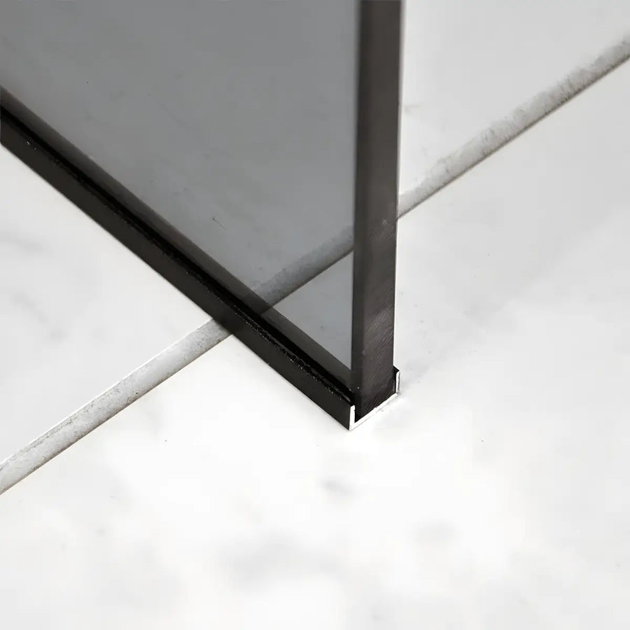 Paravan duș Walk-In 120x195 cm, sticlă securizată 8 mm, gri, profil metalic rezistent