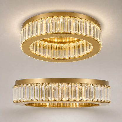 LED chandelier with remote control and crystal VERTUS 31W, 50cm, Circle, Cold/Warm/Neutral light, Dimmable, Gold - 26_LLC150-500GD.png