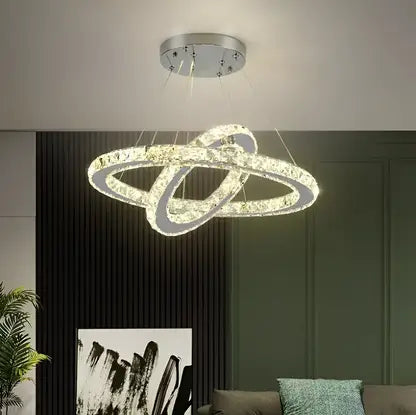 PRISM Luminis LED Chandelier, 58W, Crystal and Metal, Dimmable, Adjustable Height, Cold/Warm/Neutral Light, Luxurious Lighting