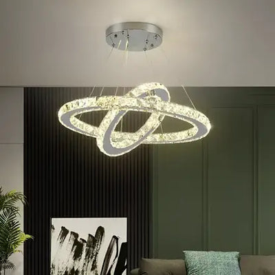 PRISM Luminis LED Chandelier, 58W, Crystal and Metal, Dimmable, Adjustable Height, Cold/Warm/Neutral Light, Luxurious Lighting
