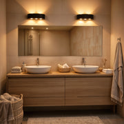 Ellis Exterior LED Wall Light, 6W, 6 Light Sources, Warm Light, Black