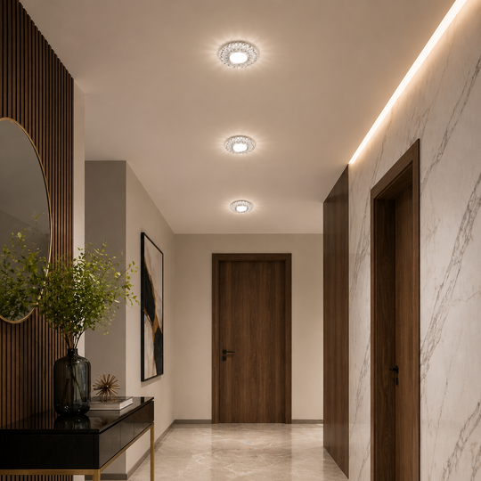 ORBITA LED Spot, 5W, Round, Cold Light + RGB, White, Resin and Glass LED Spot Default Title Alessandro Design