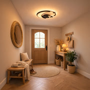 LED chandelier with remote control ALYONA 44W, Moon and Star, Cold/Warm/Neutral light, Dimmable, Black