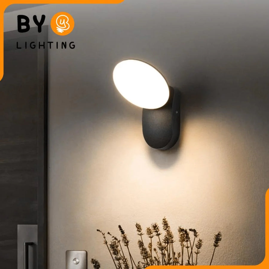 Outdoor LED wall lamp 10W, AX165, Warm Light 3000K, Black