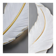 LED Wall Lamp Pena 65cm White Gold