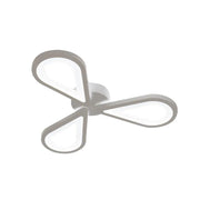 Auralius LED Chandelier with 3 Petals 18W Acrylic and Metal Neutral Light 4000K White