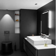 Mirror LED rectangular 60x80cm rayonnement motionglow marcello system disabling & thermometer Dimable thermometer
