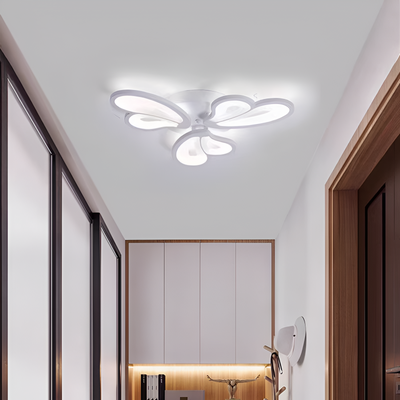 LED Chandelier with Remote Control BLOSSOM, 43W, 3 Petals, Cold/Warm/Neutral Light, Dimmable, White 