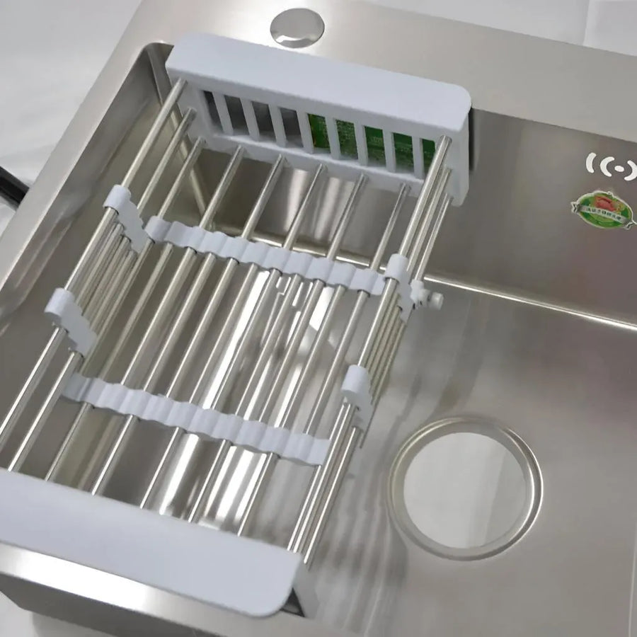Stainless Steel Kitchen Sink 60x45x21 cm, Brushed Stainless Steel