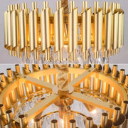 VERSAILLES Nobile Crystal Chandelier 5xE14, Diameter 40cm, Gold, Adjustable Height