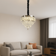 Crystal LED Chandelier with Remote Control Axel 26W Dimmable Silver 