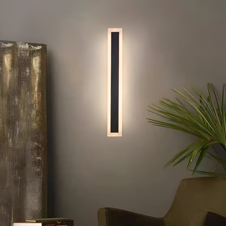Orion Outdoor LED Wall Lamp, Black and White