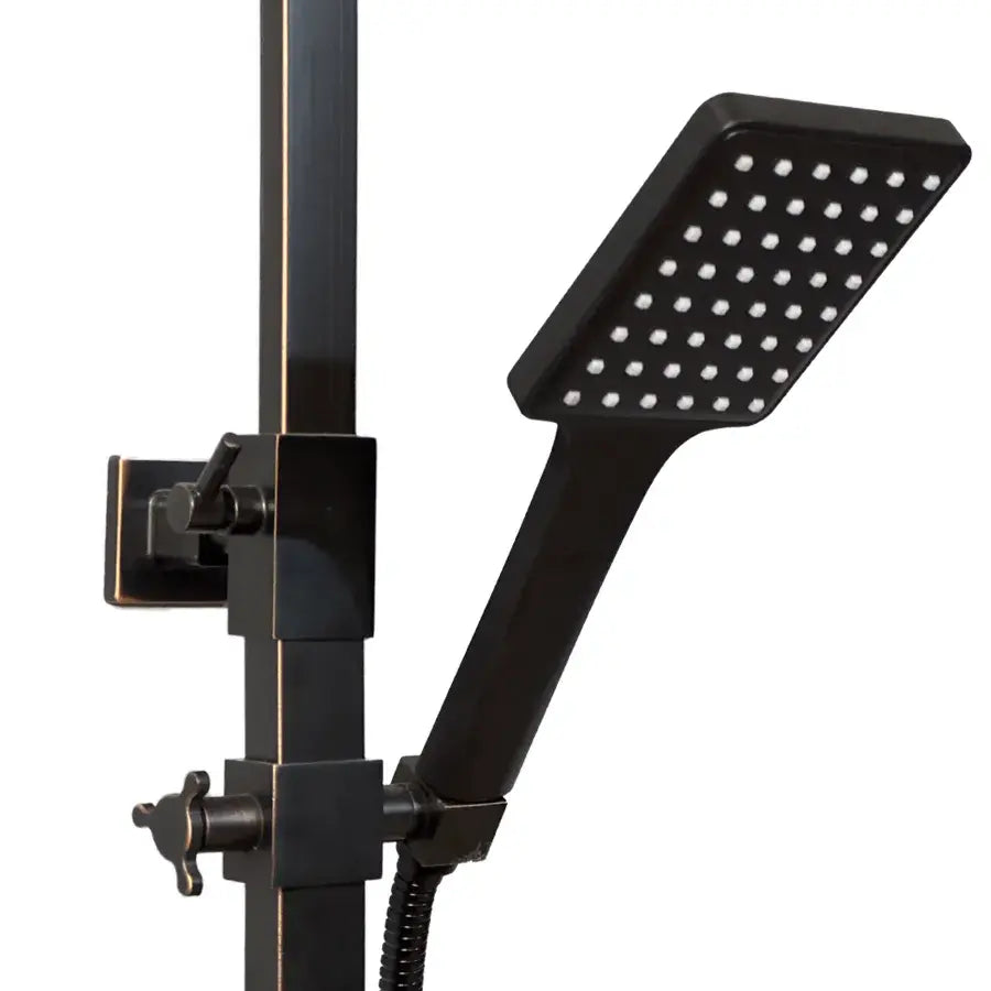 Shower Column LCD Display Stainless Steel Black SJG/008