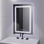 Mirror LED rectangular 60x80cm Venezia Sensor Motionglow Marcellow Dimable Clock Defrosting System