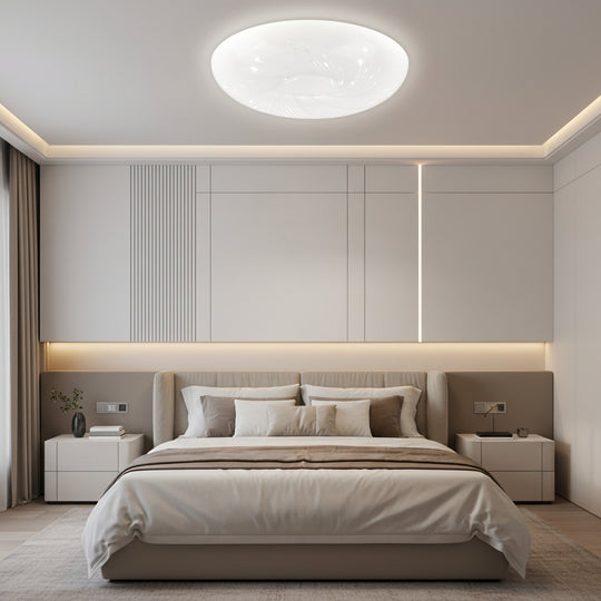 LED ceiling light 35 cm, 31W, 3000K / 4000K / 6000K, White, Metal and Acrylic LED ceiling lights Default Title Alessandro Design