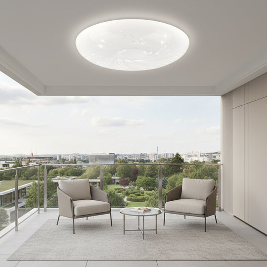Flux LED ceiling light 23 cm, 22W, 3000K / 4000K / 6000K, White, Metal and Acrylic LED ceiling lights Default Title Alessandro Design