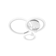 LED Chandelier with Remote Control Betty 3 Circles Cold/Warm/Neutral Light 41W Dimmable White
