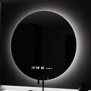70cm round LED mirror Serenite Motionglow Marcellow Dimable Clock Deframent & Dimable Thermometer