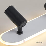 LED Chandelier with Adjustable Projector FISSO Camilla 49W, Cold/Warm/Neutral light, Black