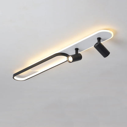 LED Chandelier with Adjustable Projector FISSO Camilla 49W, Cold/Warm/Neutral light, Black