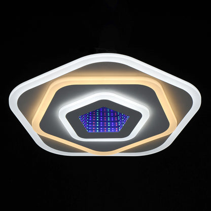 LED chandelier NEXA 3D 40W, Diameter 23cm, Cold/Warm/Neutral light, White