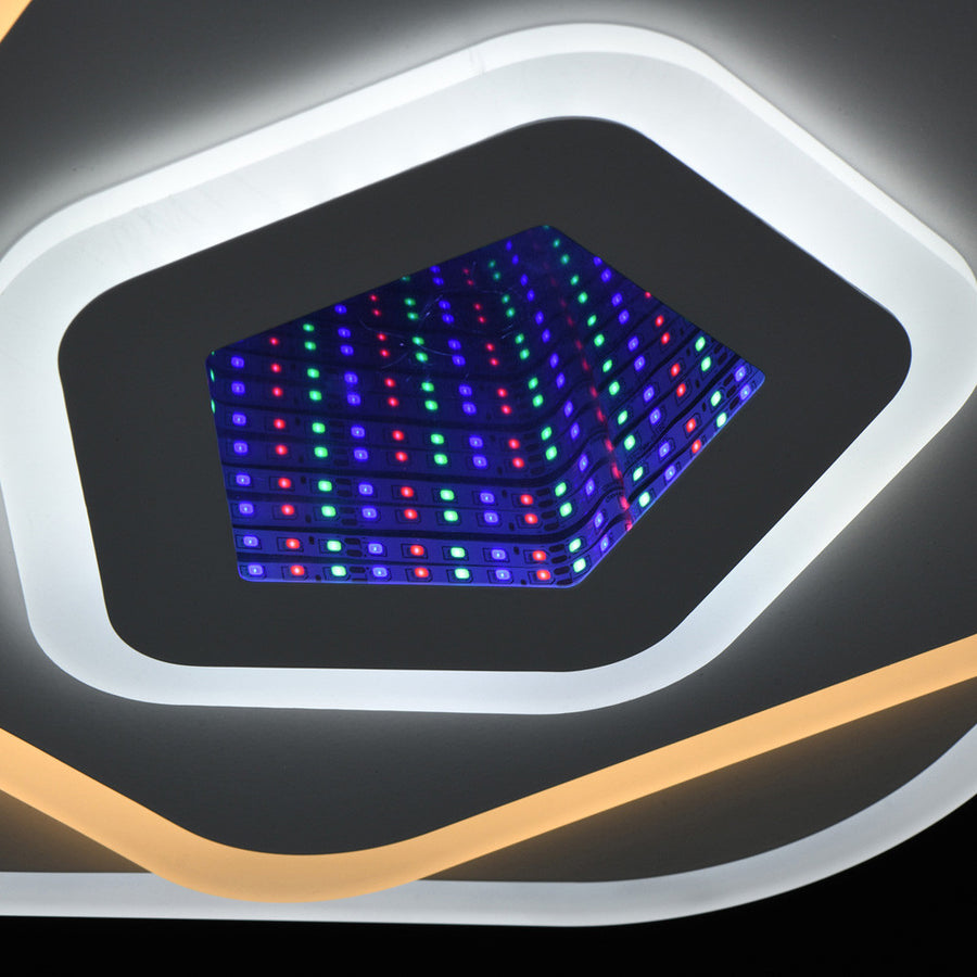 LED chandelier NEXA 3D 40W, Diameter 23cm, Cold/Warm/Neutral light, White