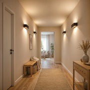 Ellis Exterior LED Wall Light, 6W, 6 Light Sources, Warm Light, Black