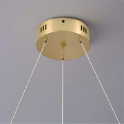 FAUSTO II suspended LED chandelier, 42W, Cold/Warm/Neutral light, Adjustable height, Gold