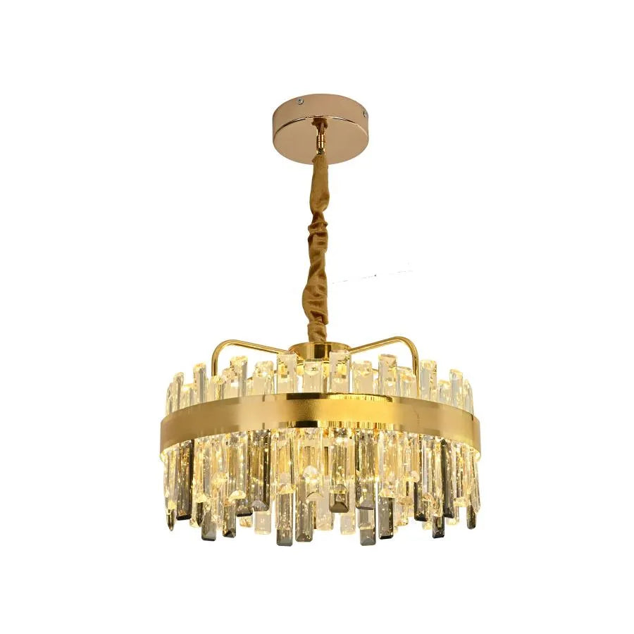 Achim LED Chandelier with Remote Control, 120W, Dimmable, Diameter 50cm, Gold