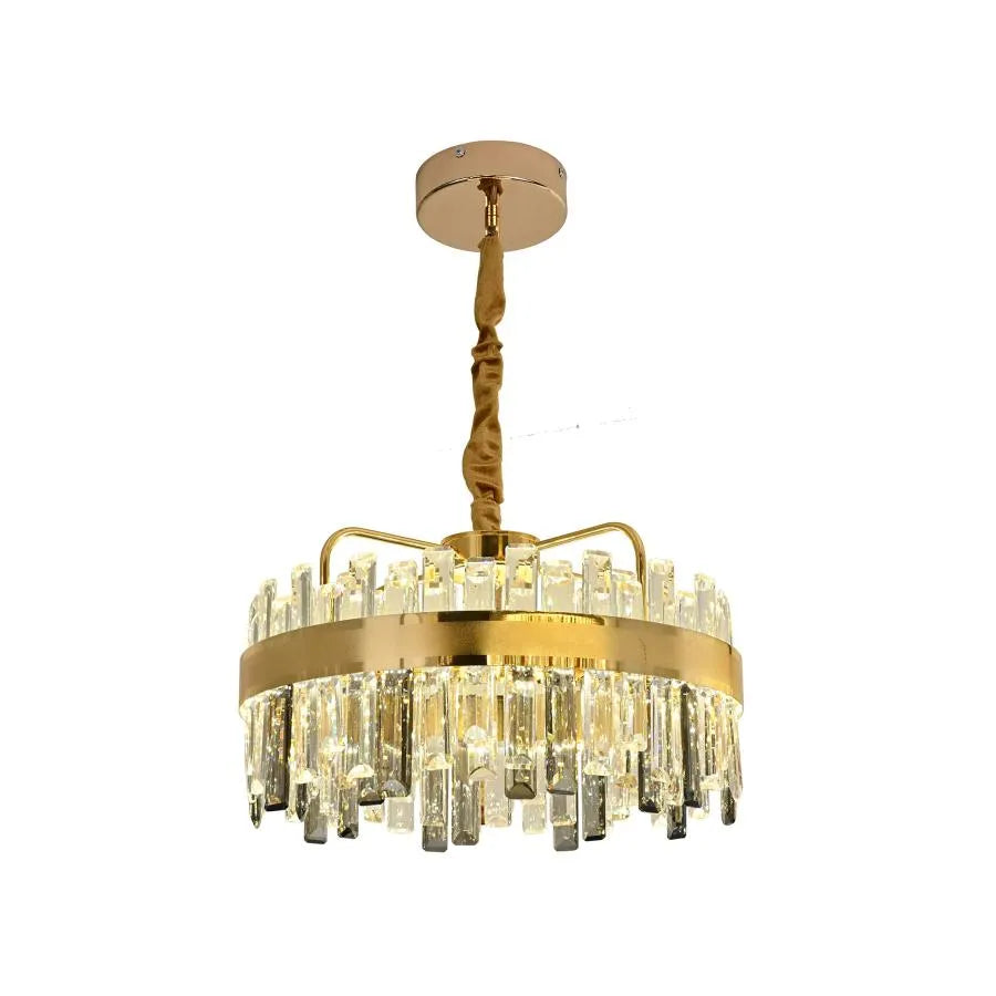 Achim LED Chandelier with Remote Control, 120W, Dimmable, Diameter 50cm, Gold