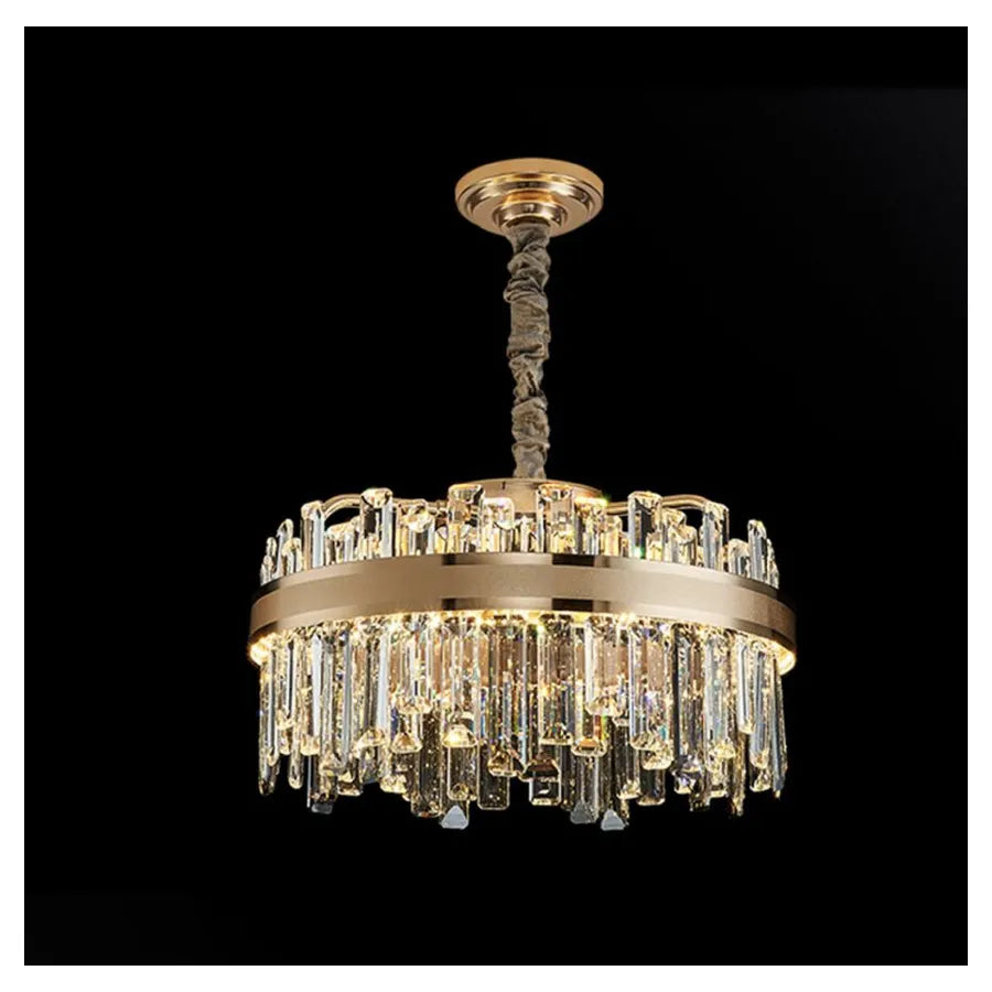 Achim LED Chandelier with Remote Control, 120W, Dimmable, Diameter 50cm, Gold