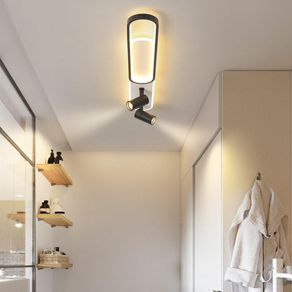 LED Chandelier with Adjustable Projector FISSO Camilla 49W, Cold/Warm/Neutral light, Black