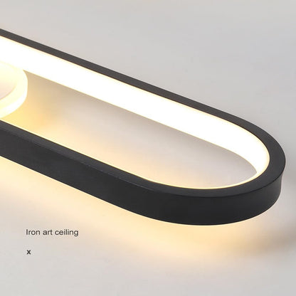 LED Chandelier with Adjustable Projector FISSO Camilla 49W, Cold/Warm/Neutral light, Black