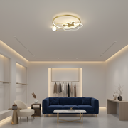 Rafael LED Chandelier with Remote Control, 57W, Dimmable, 3000K/4000K/6000K, Gold